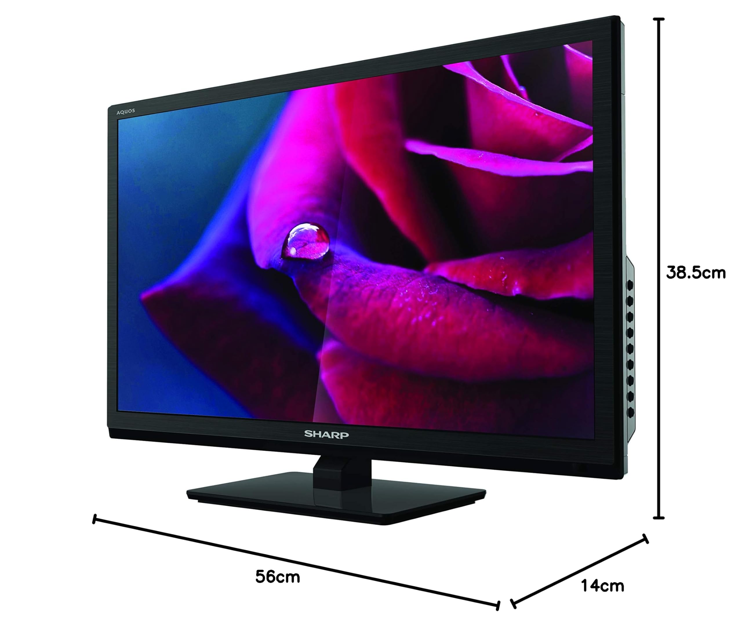 Sharp LC-24CHF4011K 24 Inch HD Ready LED TV with Freeview HD, 2 x